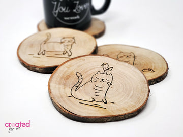 Cat-Themed Coasters